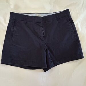 Jcrew navy chino shorts size 8; gently worn